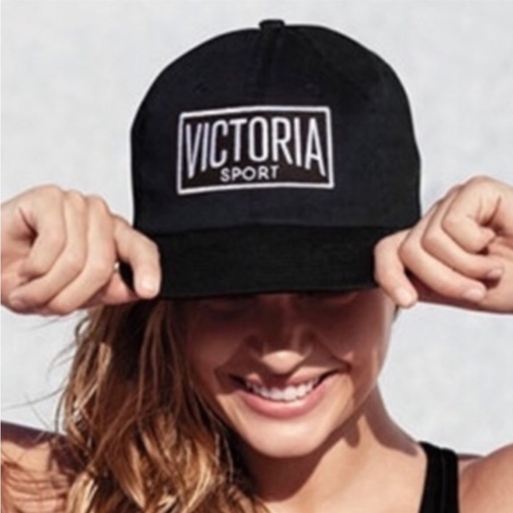 VICTORIA’S SECRET Victoria Sport Black Baseball Hat Cap